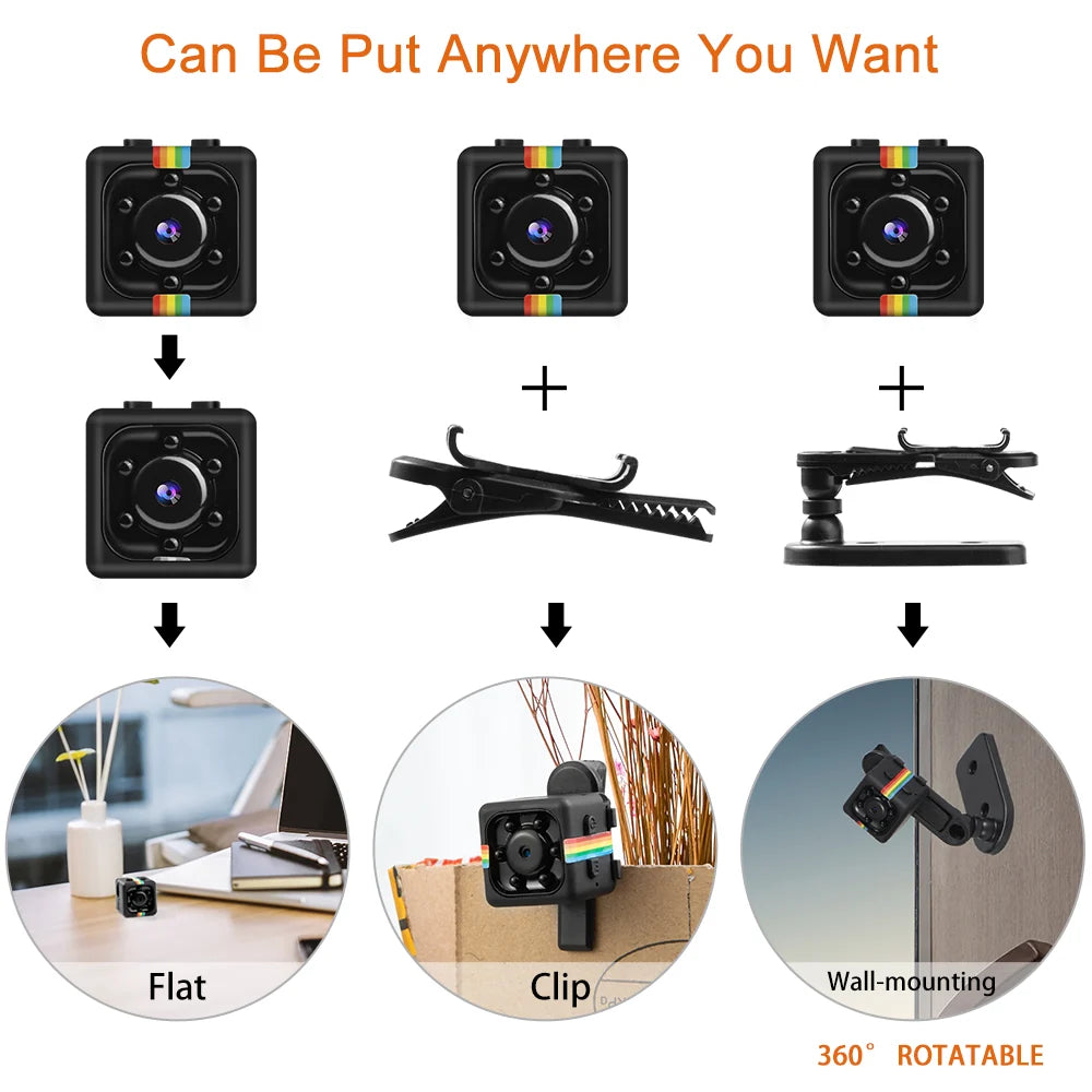 Hidden Mini Spy Camera – 1080P HD, Night Vision, Fits in Your Palm
