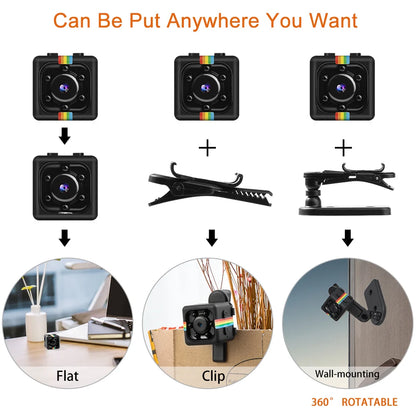 Hidden Mini Spy Camera – 1080P HD, Night Vision, Fits in Your Palm