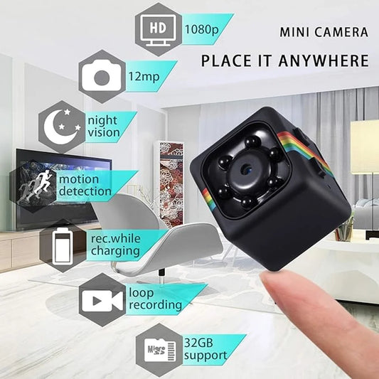 Hidden Mini Spy Camera – 1080P HD, Night Vision, Fits in Your Palm